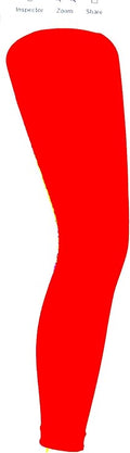 MYSASI Women's 40 denier Footless Tights - Red