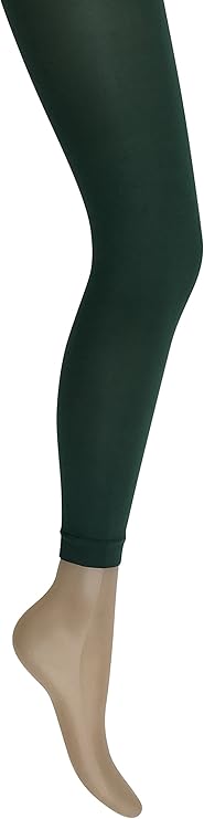 Mysasi Girls Footless Tights - Bottle Green