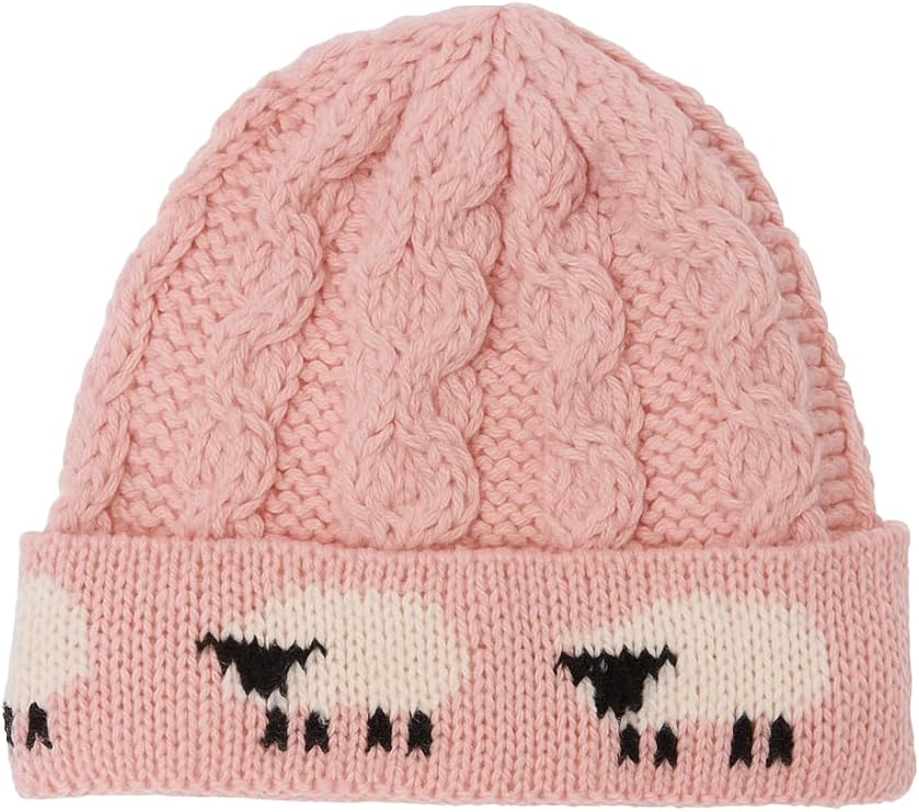 Women’s Aran 100 Percent Chunky Wool Hat – Highland Rose