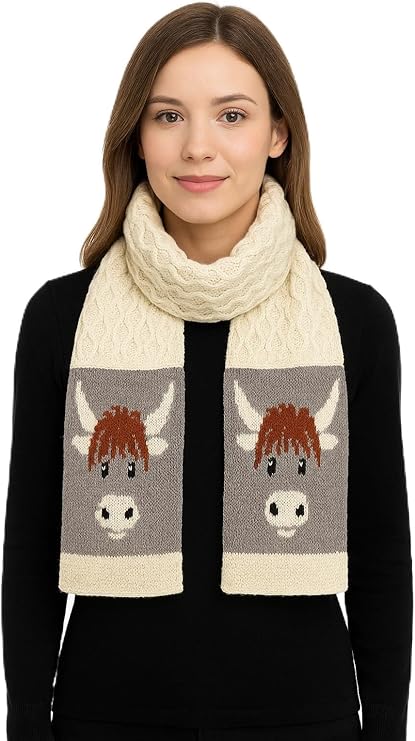 Mysasi Highland Cow Scarf
