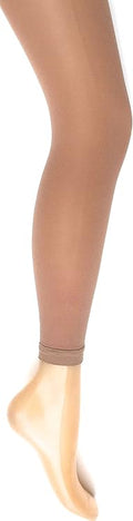 Mysasi Women's 40 denier Footless Tights - Natural