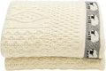 Mysasi Hand-Finished Chunky Wool Throw -Blanket